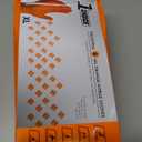 1st Choice 6 mil Orange and Green Gloves, Disposable, Latex Free Raised Diamond Grip Mechanic Glove for Men and Women, X-Large, Orange, Box of 100