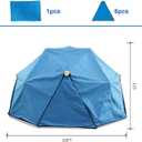 10ft Climbing Dome Canopy, UV-Resistant Play Tent Cover for Outdoor Play Equipment, Easy to Install and Washable (Blue Canopy Only)