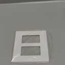 CML Screwless Decorator Wall Plate, 2 Gang Outlet Covers, 4 Pack Decorative Light Switch Plates, Hidden Screw Smooth Face, Standard Size 4.68 X 4.72, UL Listed, White