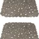 2 Pack Cushioning Sink Accessories Soft PVC Mats Sink Net Dish Drying Mat for Drying Dishes and Avoiding Scratches