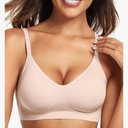 Vertvie Womens Seamless Bra No Underwire Comfort Push Up Bras Buttery Soft Wireless Bralette Full Coverage Sport Everyday Bra L