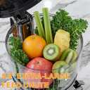 300W Cold Press Juicer with 5.8" Extra-Large Feed Chute, Slow Masticating Juicer Machines for Fruits and Vegetables, High Juice Yield, Easy to Clean, Family Use, BPA Free (Black & Grey)