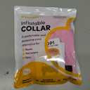 BENCMATE Inflatable Dog Cone Collar Alternative, Soft Dog Cone for Small Medium Large Dogs and Cats, Neck Recovery ECollar Donut Collar After Surgery (Medium+, Pink) (Pink)