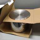 Viking 3-Ply Stainless Steel Stock Pot, 12 Quart Soup Cooking Pot with Lid, Kitchen Cookware, Dishwasher and Oven Safe, Induction Ready, Silver