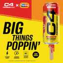 C4 Energy Drink x Popsicle Variety Pack, Carbonated Sugar Free Pre Workout Performance Drink with no Artificial Colors or Dyes, 3 Flavors - Grape, Hawaiian Pineapple, and Cherry, 16 Oz, Pack of 12 (EXP 01/01/26)