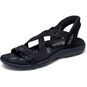 Skechers Reggae Slim Stretch Women's Sandals Size 7 Black