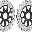 Hayabusa GSX1300R 1999-2007 Front Brake Disc Rotors for Suzuki GSXR 600 750 1997-2003 GSXR1000 2001 2002 TL1000R TL1000S 98-01 GSX 1400 2001-2008 (Black)