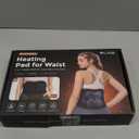 Cordless Heating Pad with Massager, 10000mAh Power Bank & Detachable Belt for Lower Back and Abdomen, 5 Heat & 3 Vibration with 30-Min Auto Off, Portable Hands-Free Heat Pad Gift for Mom, Dad (Black)