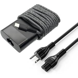 QIOUZW 2025 New Slim 65W USB C Laptop Charger Compatible with HP Spectre X360 Elitebook Omnibook Envy Chromebook Elite x2 Fast Charing Travel Type C AC Adapter Power Cord Supply
