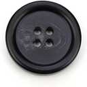 10 PCS 4 Holes Round Pattern Resin Buttons Flatback Sewing Button Favorite Findings Basic Buttons for Clothing Arts Crafts Projects DIY Decorations Sewing Accessories (10#Black, 23 mm)