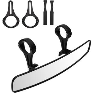 BETOOLL 16.5" Wide Rear View Race Mirror Convex Mirror with 1.75"-2 Clamp for UTV Compatible with Yamaha,Polaris,Kawasaki MULE