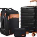 Luggage Sets 3 Piece, 20 Inch Hardshell Carry On Luggage 22x14x9 Airline Approved, Suitcase with TSA Locks & YKK Zippers, Carry On Suitcase with Wheels for Men & Women Travel