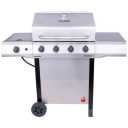 Char-Broil Performance Series 4-Burners LP Gas Grill with Electronic Ignition System & Side Burner - Stainless Steel
