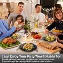 Black Gold Paper Plates and Napkins Party Supplies-150PCS-50 x 7''Dessert Plates & 50 x 6.5''Napkins & 50 x 7.3''Forks,Disposable Paper Tableware Set for Birthday,Anniversary,Retirement,Father's Day