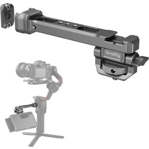 SMALLRIG HawkLock Quick Release Adjustable Camera Monitor Mount, NATO Rail and Cold Shoe, Tilt 165 Adjustable, for DJI RS 5/RS 4 Mini/RS 4 Pro/RS 4 /RS 3 Mini/RS 3 Pro/RS 3 /RSC 2 /RS 2 Stabilizers