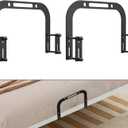 YUOROS Mattress Slide Stopper, Non Slip Mattress Gripper for Metal Bed Frame, Holder Retainer Bar to Keep Mattresses Topper from Sliding
