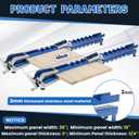 41 Inch Panel Clamps Woodworking (2-Pack) with Mounting Brackets, 4-Way Pressure Steel Parallel Clamps for Cutting Boards, Tabletops, and Cabinet Cutting Board Clamps For Precision Projects