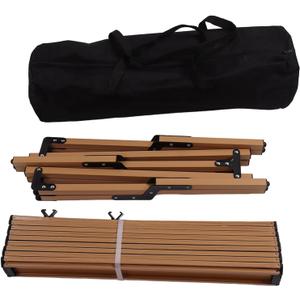 TOPINCN Camping Table, Portable Camping Side Table Outdoor Folding Table with Bag and Roll Belt, Three Legged Design for Camping, Picnics, Hiking