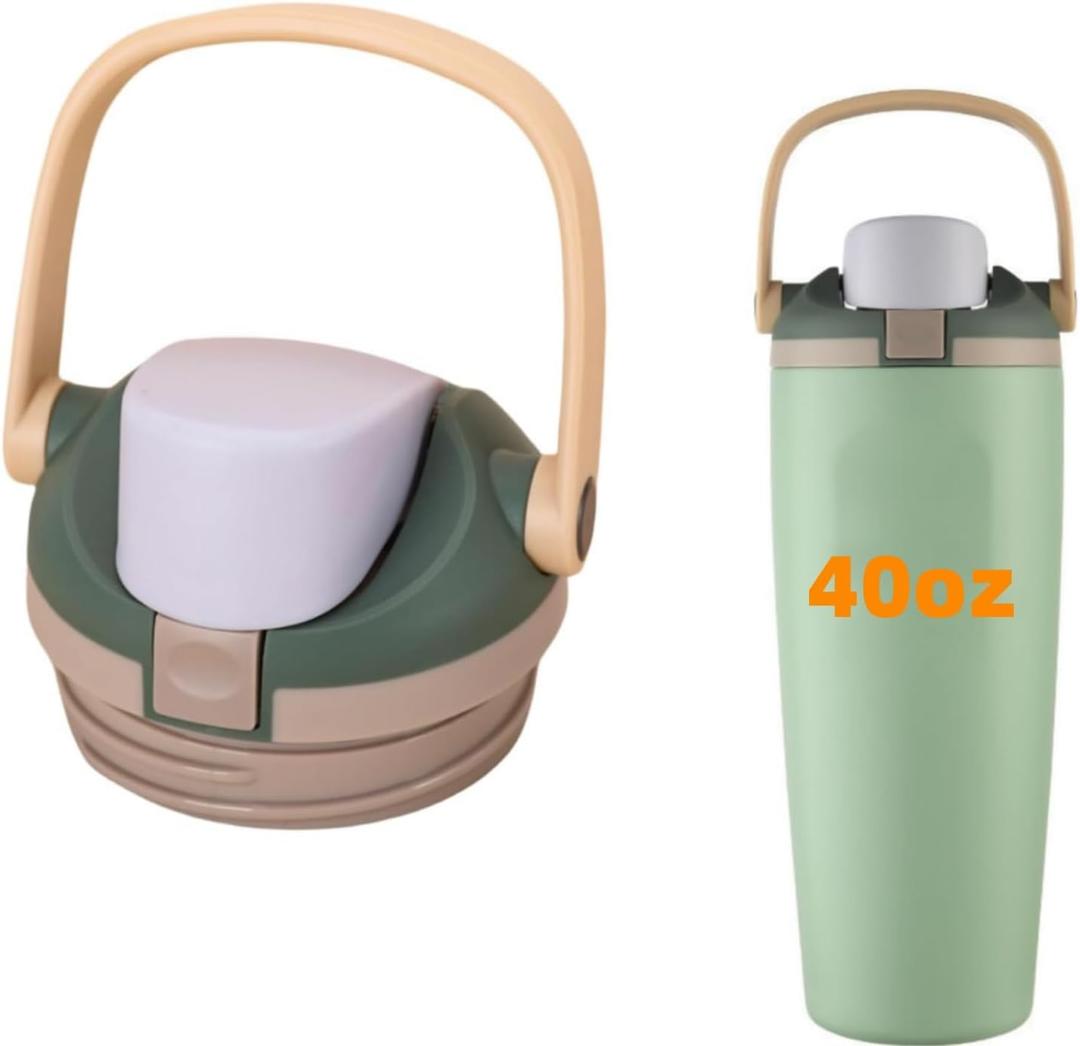 Replacement Lid Compatible with Owala FreeSip Sway 30oz 40oz Water Bottle (Army Green, For Owala Sway 40oz)