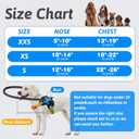 Blind Dog Halo Harness, Adjustable Blind Dog Collar with Protective Ring, Safe Walking Aid for Visually Impaired Pets, Comfortable Vest Design,22"-26"