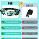 Rhino Valley Gait Belt Transfer Belt for Senior with 7 Handles, 59" Anti-Slip Transfer Belt for Elderly, Lift Belt with Quick Release Buckle, Medical Nursing Safety Patient Assist, Green Lily