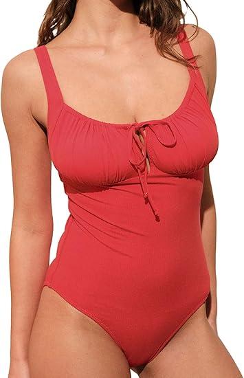Women’s Tie Floral Sexy One-Piece Tankini Bathing Suits Slimming Swimsuit XL