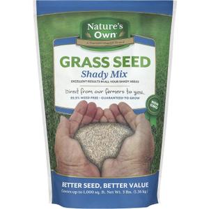 Mountain View Seeds Natures Own Shady Mix Grass Seed, 3-pounds