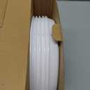 (5 Pack) Portion Control Plate for Balanced Eating, 9" Unbreakable Divided Plates,3 Compartment Plates, Reusable Plastic Plates, BPA Free for Kids Adults (White)