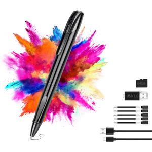 Multi-Function Camera Pen, 1080P HD Mini Camera with 64GB Card, Long Battery Life, USB Data Transfer, Includes 5 Refills (Premium Black)
