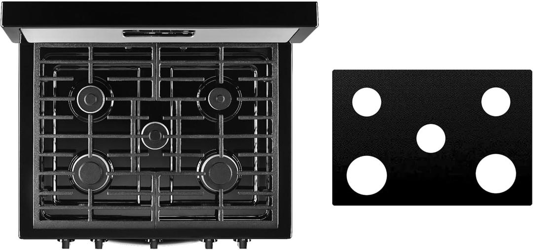 Custom Fit Reusable Burner Liner for Whirlpool Gas Range Stove Protect Your Stovetop with this Splatter Guard Cover - WFG505M0BS
