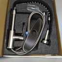 Kitchen Sink Faucets, Kitchen faucets with Pull Down Sprayer WEWE sus304 Stainless Steel Brushed Nickel Single Handle Single Hole Faucet for Farmhouse rv Utility bar Laundry Sinks