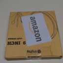 Lazy Susan Organizer, 9 Inch Non-Skid Bamboo Lazy Susan for Table Storage Napkin Holder Vase, Wood Turntable for Kitchen Countertop Organizer (9" x 9" x 1.5", Beige)