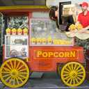 Panelee 100 Pack Popcorn Boxes for Christmas Movie Night 24oz Popcorn Disposable Paper Bucket Bags Bulk Snack Container Cups Holder for Xmas Party Carnival (5 x 3.75 x 2.25 Inch)