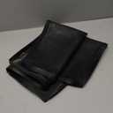 Large Washer Drain Pan Silicone Mat, 2727inch with 0.78" Raised Edges Foldable Washing Machine Pan Silicone Mat, Multi-function Waterproof Non Slip Washer Drip Tray for Floor Protection (Black)