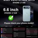 Privacy Screen Protector for iPhone Air Tempered Glass [2 Pack] Gradient Anti Spy Private Film Accessories Anti Blue Light 9H Hardness Easy Installation Bubble Free Case Friendly [6.5inch]
