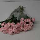 PARTY JOY 20PCS Artificial Flowers, Silk Flower Realistic Roses Bouquet Long Stem for Home Decor Wedding Decoration