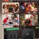 Mug Warmer - 40W Coffee Cup Warmer for Desk with Auto Shut Off, Smart Electric Candle Warmer with 4 Temp & Time Settings, Coffee Gifts for Beverage, Tea, Water, Milk in Home & Office (Black)