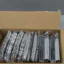 WDF 360 Pieces Silver Plastic Silverware- Disposable Flatware - Heavyweight Plastic Cutlery- Includes 120 Forks, 120 Spoons, 120 Knives for Christmas