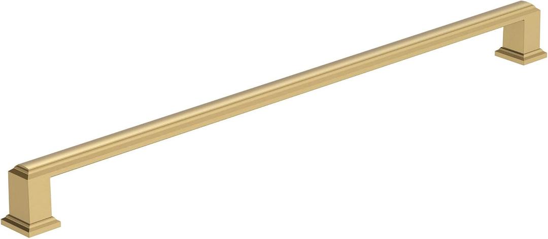 Amerock BP37362CZ | Champagne Bronze Cabinet Pull | 12-5/8 in (320 mm) Center-to-Center Cabinet Handle | Appoint | Drawer Pull | Kitchen Cabinet Handle | Furniture Hardware