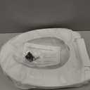 SS114 Elongated Toilet Seat Compatible with TOTO SS113/SS154/SS224/SS204, Soft Close Elongated Toilet Seat, Traditional Toilet Seat Replacement with Toilet Bolts and Nut - Cotton White