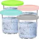 Creami Deluxe NC500/501 24oz Ice Cream Pints & Lids Replacement 4-Pack