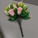 3 Pcs Artificial Cemetery Flower Saddles Cemetery Flowers for Grave Memorial Grave Flowers with Vases for Cemetery Decoration (Pink)