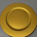 21 Pcs 13 Inch Charger Plates Bulk Round Wedding Chargers Plastic Dinner Plates for Table Setting Wedding Party Decoration (Gold)