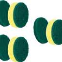 Sponge Brush Heads (6 Units) for Electric Spin Scrubber | Designed for Cleaning Smooth Surfaces
