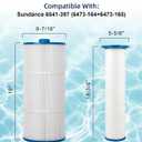 ZOTEE Pool Spa Filter Replaces Sundance Microclean Ultra Set 6541-397 Outer Filter # 6473-165 and Inner Filter 6473-164, Series 880, Hot Springs Spa Filters, 1 Set