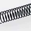 Plutreas 100 Pack Plastic Spiral Binding Coils, 4:1 Pitch, Spiral Binding Spines for Office Documents, Engineer Papers, Business Projects (16mm (140 Sheet Capacity))