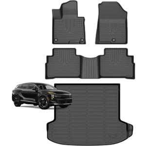 for Kia Sportage Floor Mats 2026 (Gas Only) (EX/SX/LX/X-Line), TPE Automotive All Weather Custom Car Floor Mats Cargo Liner for Kia Sportage Accessories 2026