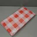 3 Packs Gingham Tablecloth Red and White Checkered Tablecloths 54 x 108 Inches Disposable Plastic Gingham Tablecovers Waterproof Rectangle Picnic Table Covers for Birthday Party Supplies