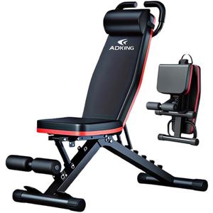 Adjustable Roman Chair for Home Gym  Foldable Back Extension Bench for Core, Hip & Lower Back Workout  Multi-Functional Hyperextension Bench with Tension Rope for Full-Body Exercise