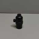 DiCUNO UL Listed Full Range Dimmer Lamp Socket Replacement, Vintage E26 Light Bulb Socket, Rotating Dimmer Switch Knob for Table, Floor Lamp, DIY Project, Black, 60 Watt, 1-Pack